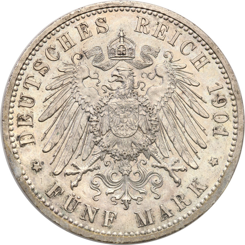 Niemcy, Prusy 5 marek 1901 A